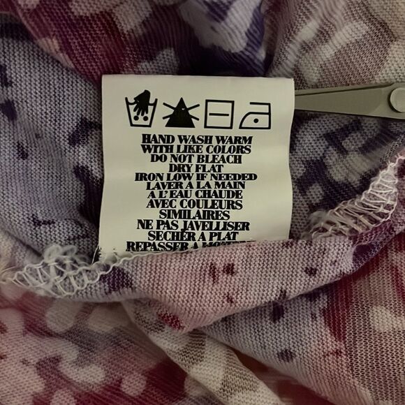 Urban Behavior Tie Dye Sheer Tank Braided Neckline Size Extra Small - Picture 11 of 11